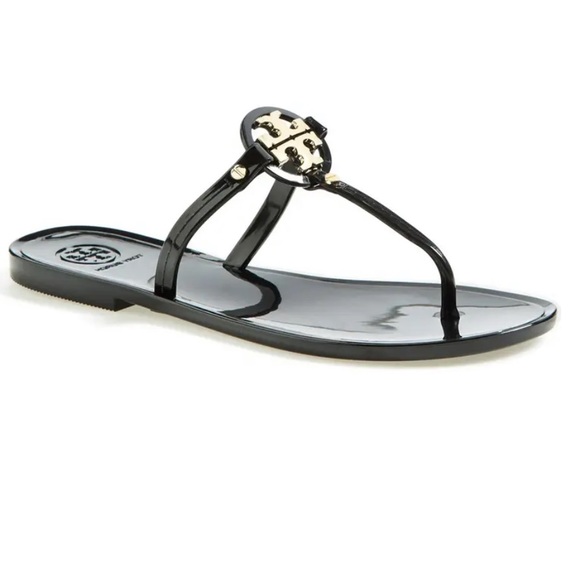 tory burch black slippers